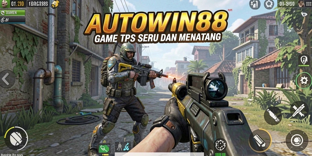 Screenshot AUTOWIN88 menampilkan aksi gameplay TPS yang mendebarkan.