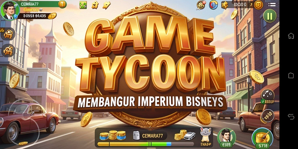 Gameplay CEMARA77 yang menarik dalam membangun bisnis tycoon.