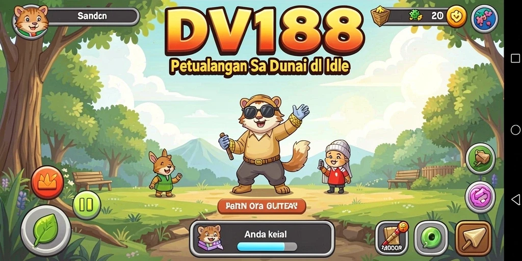 Tampilan gameplay DV188 dengan elemen Idle yang menarik.