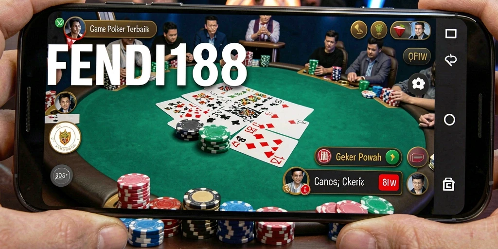 Tangkapan layar FENDI188 menunjukkan keseruan gameplay Poker yang intens.