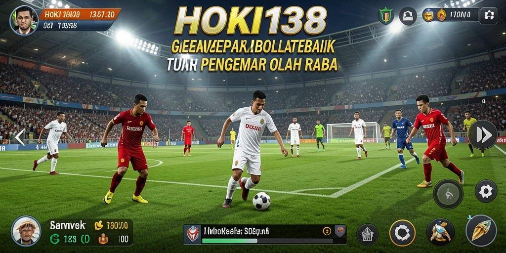 Tampilan gameplay mendebarkan dari HOKI138 dalam laga sepak bola.