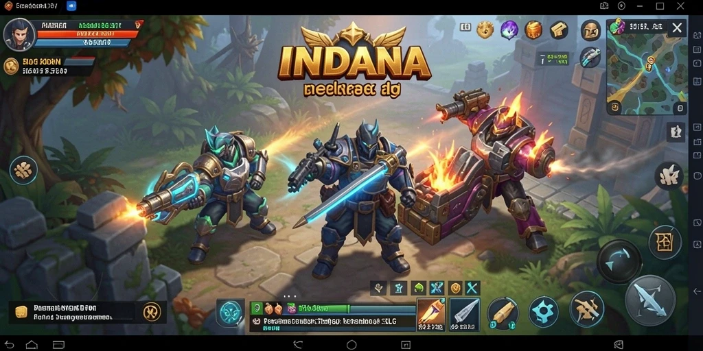 Tampilan menarik dari gameplay INDAAA yang seru dan menantang.