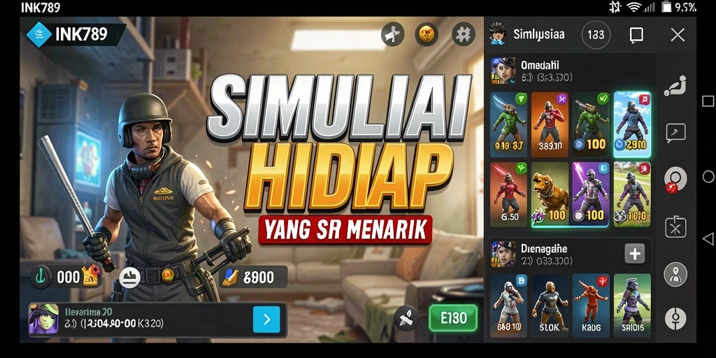 Gameplay INK789 dengan karakter yang interaktif dan dunia yang kaya.