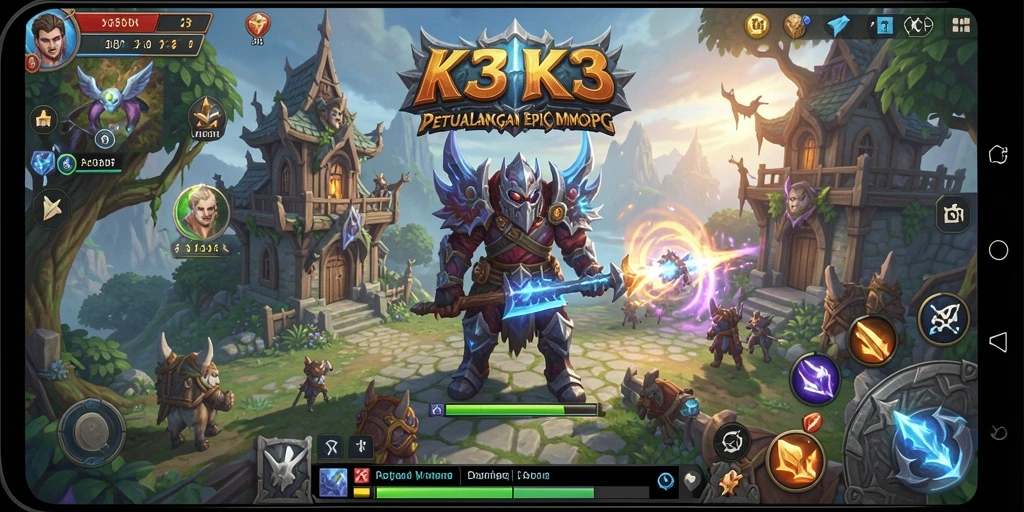 Gameplay seru K3K3 dengan visual menawan dan aksi mendebarkan.