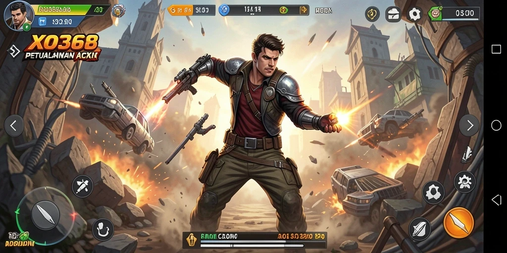 Tampilan gameplay XO368 yang penuh aksi dan seru.