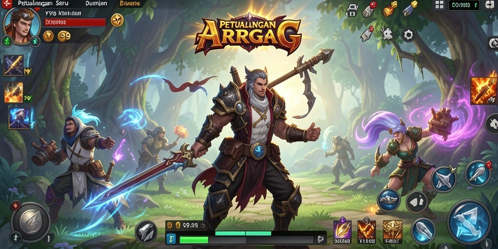 Tampilan gameplay seru di dunia Y89 yang menakjubkan.