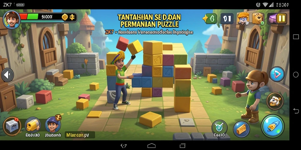 Tampilan gameplay menarik dari ZK7 dengan berbagai puzzle menanti untuk diselesaikan.
